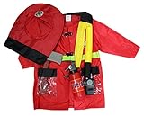 Bombero Bombero profesional Unisex disfraz Set Fiesta Niños Ropa 3 - 7Y
