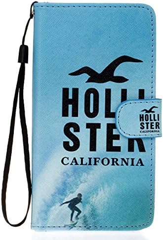 Wiko Lenny 2 Case ,Lifeturt [Hollister] [Kickstand] [Card Slot] Premium PU Leather With Magnetic Snap Cute Pattern Flip Folio Stand Wallet Case With Lanyard for Wiko Lenny 2 Case