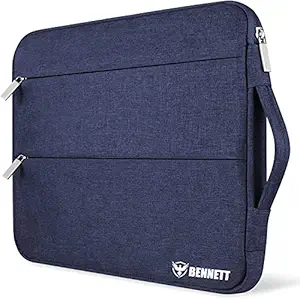 Bennett Drax Laptop Bag Sleeve Case Cover Pouch for 14 Inch Laptop Apple/Dell/Lenovo/Asus/Hp/Samsung/Mi/MacBook/Ultrabook/Thinkpad/Ideapad/Surfacepro (Blue) (Drax Sleeve)