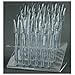 FOONEE 32 Pcs Clear UV Gel Acrylic Nail Art Tips Samples Pop Stick with Display Stand