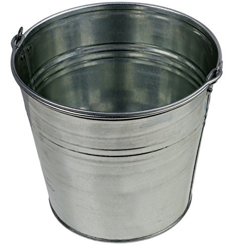 Zinkeimer Blecheimer verzinkt 5 Liter Wassereimer Metalleimer Eimer Dekoeimer (5 Liter)