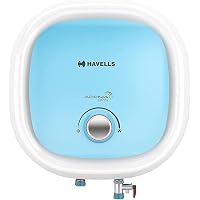 Buy Havells Adonia Spin 15-Litre Vertical Storage Water Heater (Geyser)  White Blue 5 Star, Wall Mounting Online at Low Prices in India - Amazon.in