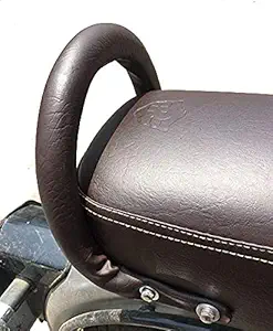 JDM ACCESSORIES Cushioned Back Rest Seat Handle with Cushion for Royal Enfield Classic 350/500 SEAT
