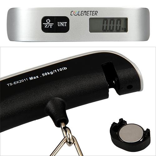 Ecloud Shop Digital Kofferwaage Waage Handwaage Gepäckwaage Thermometer 50kg/50g - 2