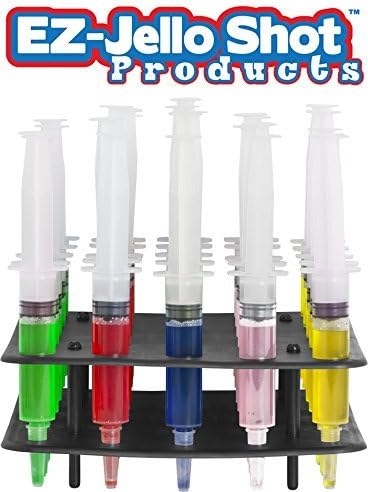 EZ-Inject Jello Shot Racking Tray for Small Syringe (Hold 25 Syringes) by EZ-Inject