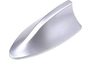 VISEKA Antenne Auto Pinna di Squalo per Jeep Compass/Renegade 2017 2018 2019 2020 2021 2022, Shark Fin Antenna Tetto Segnale Radio Antenne, Auto Styling Accessori,Silver
