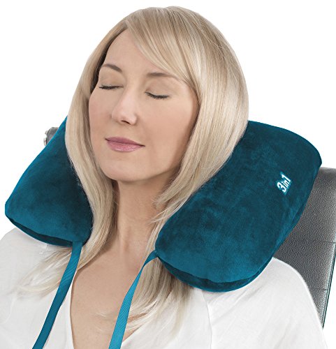daydream: patentiertes 3-in-1 Nackenkissen mit Mikroperlen, petrol (N-5506) - 2