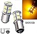 Produktbild GELB - YELLOW 2x BAY15D 12Volt PKW Lampen LED mit 13 POWER- SMD (zweifadenbirne Sockel) LED Soffitte Autobirnnen - Blinklicht - Rücklicht - Bremslicht INION®