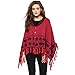 Cayman Red Reversible Solid Woollen Poncho RS.1137.00