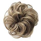 PRETTYSHOP Scrunchy Scrunchie Bun Up Do Hair Piece Hair Ribbon Ponytail Extensions Wavy Messy Darkblond # 16 G9B