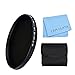 Produktbild ND Filter, CAM-ULATA 52mm ND Fader Variable Neutrale Dichte Einstellbare ND Filter ND2 bis ND400 für Canon 600D EOS M M2 700D 100D 1100D 1200D 650D DSLR Kamera und Filter Brieftasche und Microfaser Linse Reinigungstuch