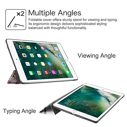 Fintie iPad 9.7 Zoll 2017 Hülle – Ultra Schlank Superleicht Ständer Smart Shell Case Cover Schutzhülle Tasche mit Auto Schlaf / Wach Funktion für Apple iPad 2017 Neue Modell, Herbst Liebe - 6