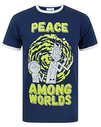 Rick and Morty Peace Among Worlds Men'S T-Shirt (XXL)