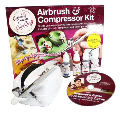 Cassie Brown Cake Craft Airbrush- und Kompressor-Set zur Dekoration