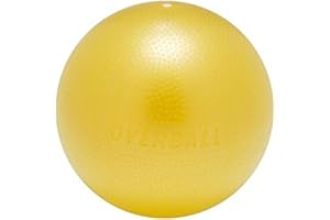 ATC HANDELS GMBH Pelota de ejercicios de 25 cm, azul, rojo, amarillo, para yoga, gimnasia, pilates, amarillo
