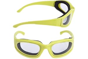 REGUN Lunettes Coupe Oignon, Anti-épices et Anti-éclaboussures Lunettes Protection des Yeux Home Accessoires de Cuisine Idéal pour Hacher, Couper en Dés ou Trancher l'ail, les Oignons Verts et les Poivrons