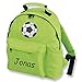 Produktbild SL-Store GbR Kindergartenrucksack Kinder Rucksack Bestickt mit Namen Motiv Einhorn Feuerwehrmann Polizist Feuerwehrauto Zauberer Fußball Drache Pferd Baby Eulen Ballerina Pirat (Grün)