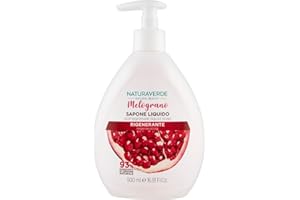 Naturaverde | Natural Beauty - Sapone Liquido Melograno, Sapone Mani Detergente e Rigenerante, Ingredienti di Origine Naturale, 500ml