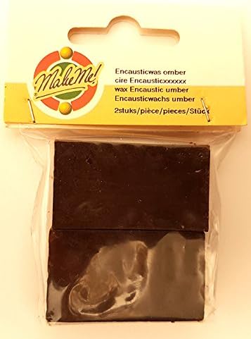 Encaustic Wax - Umber, pk of 2 blocks, 11mm x 24mm x 42mm each
