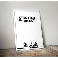 Stranger Things Inspired Poster, Print, Size A5, 148 x 210 mm, 14.8 x 21 cm, Frame Not Included.