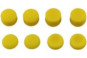 Guardz 8 x Yellow Performance Controller Joystick Analog Thumbstick Thumb Grip Cap Extender for Playstation 4 PS4 Playstation 5 PS5 Xbox