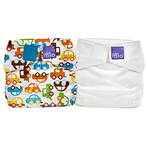 Bambino Mio miosolo all in one nappy, Traffic Jam and Marshmallow (pack of 2)
