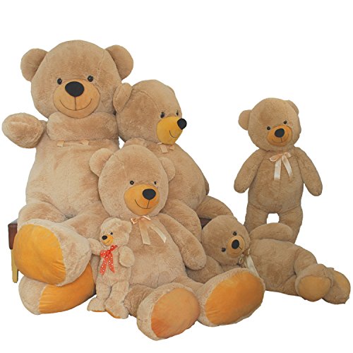 VERCART Riesen Teddybär Kuschelbär 50-200 cm groß Plüschbär Kuscheltier samtig weich – zum liebhaben - 5