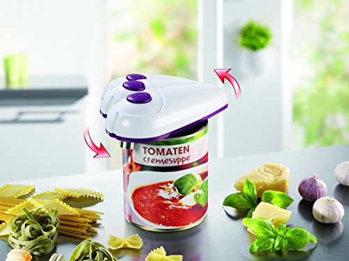 TV Das Original 01239 Gourmetmaxx Dosenöffner vollautomatisch, weiß / lila - 5