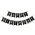 Happy Birthday Banner Mit Goldenen Buchstaben – Inkl. Ballons & Band Für Die Perfekte Party