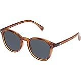 Le Specs BANDWAGON - Occhiali da sole da donna, rotondi, con protezione UV, Green Mono/Vintage Tort