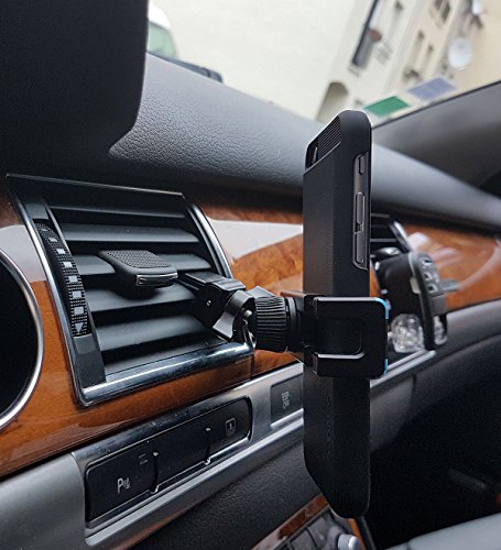 BrainWizzÂ® 360 Air Vent - Porta cellulare, supporto da auto universale del supporto griglia di ventilazione / Ventilazione iPhone 5S / 6S iPhone / iPhone 6 / 6S PiÃ¹ iPhone / iPhone 6 Plus / S4 e S5 Samsung Galaxy e S6 / HTC uno / Sony Xperia / Nokia / Huawei / Acer / Google Nexus / Nexus 6 / LG / Xiaomi