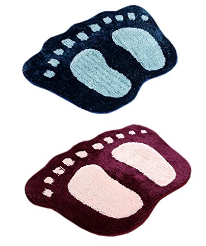 Yazlyn Collection Microfiber Multicolor bath mat /floor mat / door mat(SET OF 2) RS.281 (72.00% Off) - Amazon