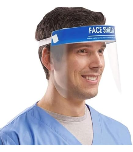 Visière De Protection Pour Coiffure - Bouclier Facial Transparent Contre Les Cheveux Et La Laque (ABS, 32.5x15.6 Cm)