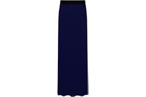 WearAll Ladies Long Maxi Skirt Womens Elasticated Stretch Full Length Plus Size 12-26