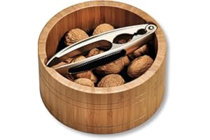 Kesper Okrągła miska na orzechy, bambus, brązowa, 17 cm