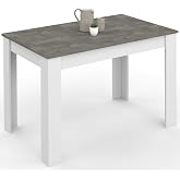 IDMarket ROZY Rectangular Dining Table for 4 People, 110 cm