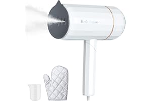1500W Stiratrice Verticale Portatile, Kolohoso Stiratore Verticale a Vapore Pieghevole, Vapore Costante 25g/min, 140ml Rimovibilem Verticale Stiratore, Adatto a Tutti i Tessuti Ferro da Stiro Vertical