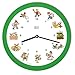 Produktbild KOOKOO KL2000GR Wanduhr Kinderlieder 21 cm grün
