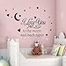 I love You to Moon Wall Sticker Decal Removable Nursery Kids Room Art Decor By FamilyMall