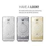 kwmobile Hülle für Huawei Nova Plus - TPU Silikon Backcover Case Handy Schutzhülle - Cover klar Blume Design Weiß Transparent - 
