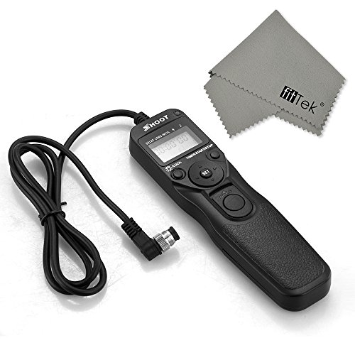 fitTek   Shoot LCD D  clencheur    Distance Obturateur Retardateur Filaire T  l  commande pour Nikon DSLRs avec 10-Pin Connection Convenable    Nikon D4s D4 D3 D3x D3s D810 D800 D800E D2 D2H D2Hs D2X D2Xs D1 D1H D1X D200 D300 D300x D300s D700