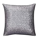 Yvelands Einfarbig Glitter Pailletten Dekokissen Fall Cafe Home Decor Kissenbezüge