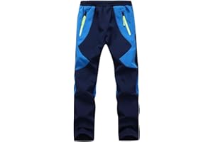 CAMLAKEE Pantalones Trekking Niña - Pantalones de Montaña Niño Impermeables Transpirable - Pantalón Senderismo Invierno