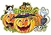 Produktbild Kürbis Halloween Mauer Aufkleber Schädel Kopf Kunst Abziehbilder Monster Kunst Wandgemälde Mumie Abnehmbar Wasserdicht Tür Fenster Abziehbild Zuhause Dekoration (4 satz)