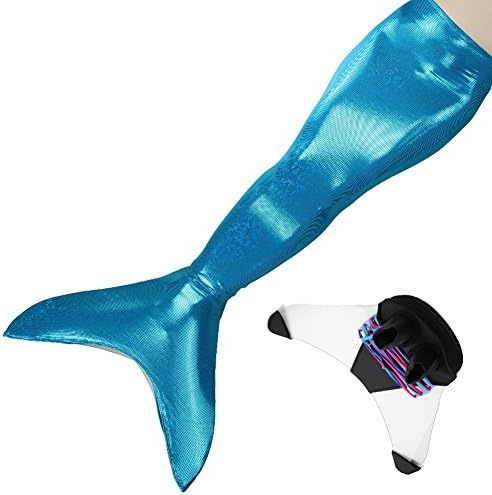 Dressyday Mermaid Tail Girl's Mermaid Costume for Swimming with Monofin