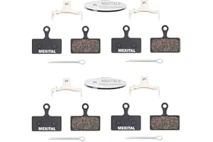 MEXITAL 4 pairs Disc Brake Pads fit for Shimano Deore M610 M615 M6000 SLX M666 M675 M7000 XT M785 M8000 Saint BR-M820 XTR M960 M985 M987 M988 M9000 M9020 Alfine BT-S700 RS785 RS685