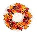 Produktbild Jspoir Melodiz Thanksgiving Simulation Ahornblatt Dekorativen Kranz Kürbis Kiefer Obst Herbst Rattan Kreis Weihnachten täglichen Notwendigkeiten (1)