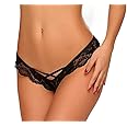 Xs and Os Women's Lace Thong Panty