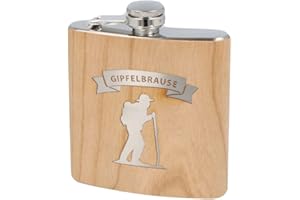 ‎SPRUCHREIF Spruchreif | Flachmann aus Edelstahl mit Gravur | Geschenkidee Wanderer | Outdoor