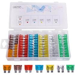 DEDC 120 Pcs Fusibles para Coche Mixtas Fusibles Estándar de Hojas Cuchillas Caja de Fusibles para Coche Auto Vehículos 5A 7.5A 10A 15A 20A 25A 30A